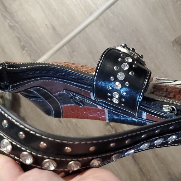 Ladies leather shoulder purse - Picture 7 of 9